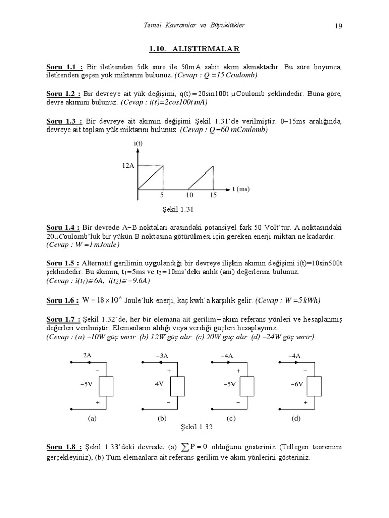 1 - Temel Kavramlar Ve Büyüklükler | PDF
