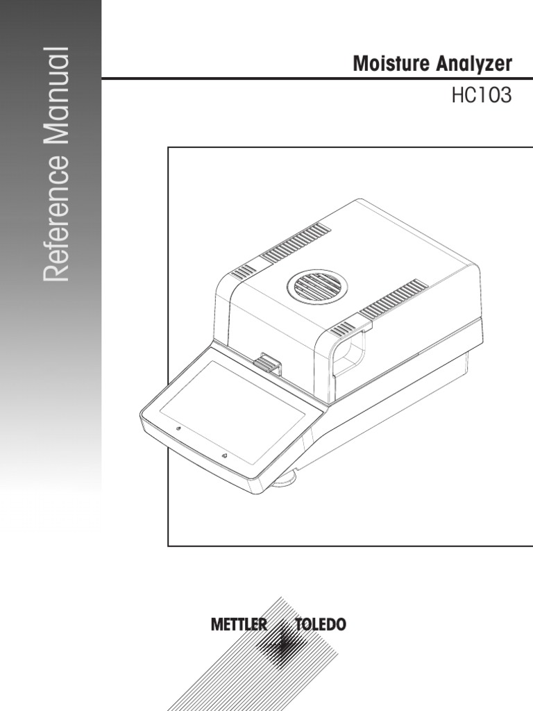 HC103 Moisture Analyzer Manual | PDF | Power Supply | Electromagnetic ...