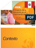 El impacto de la educación en el crecimiento del Perú 