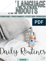 Daily Routines: Evidence Based - Strategy Handouts - Activity Ideas - Rating Scales