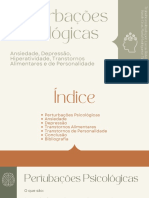 Perturbações Psicológicas - Psicologia