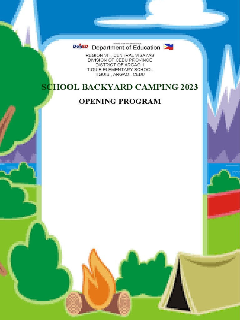 Bsp Backyard Camping Program Pdf Scouting Youth Movements