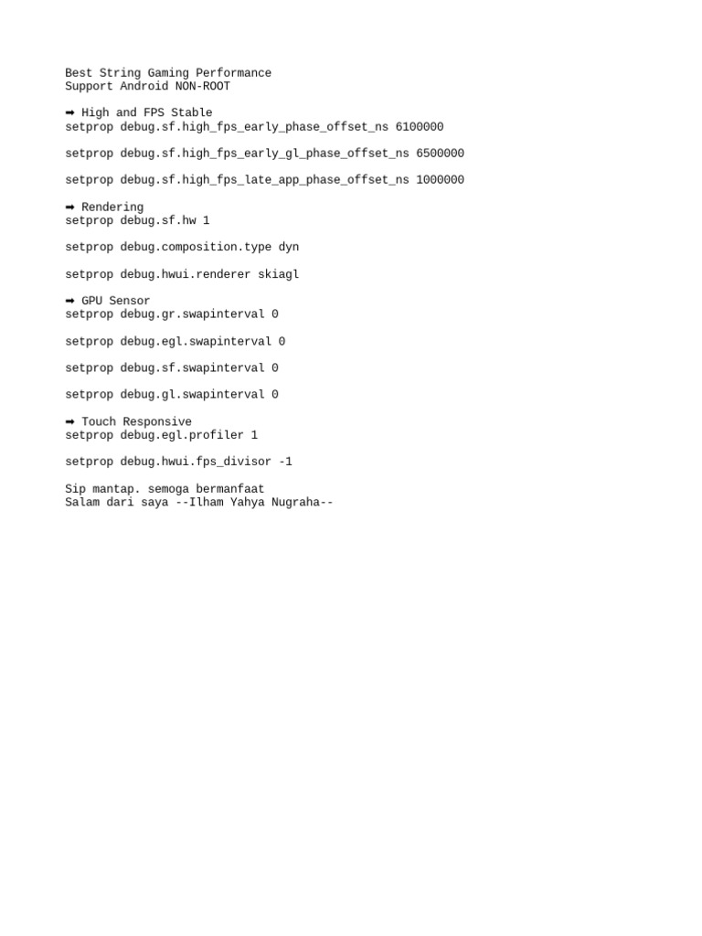 Best String Gaming Performance PDF