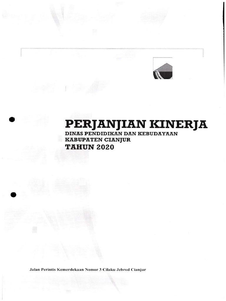 Perjanjian Kinerja 2020 Pdf