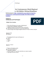 Contemporary World Regional Geography Michael Bradshaw 4th TB