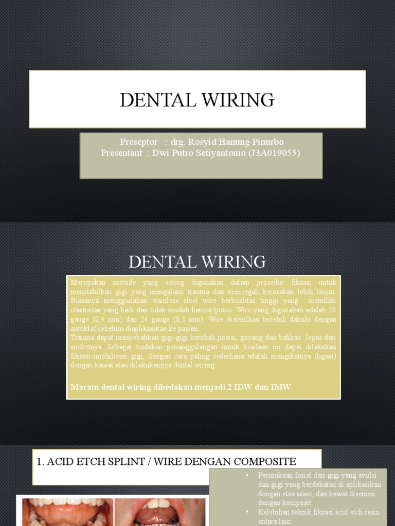 Dental Wiring PDF