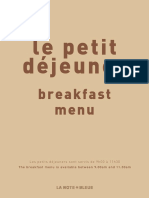 PETIT DEJ La Note Bleue