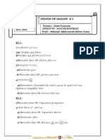 Devoir de Maison N°1 - Math - 2ème Sciences (2011-2012) MR Mhamdi Abderrazek