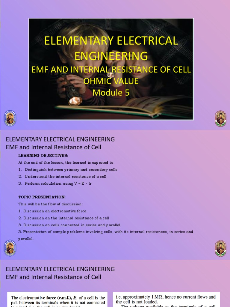 EMF & Internal Resistance Basics | PDF | Series And Parallel Circuits ...