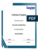 certification-Quayclean-Induction-ing Carlos Aristizabal Moreno
