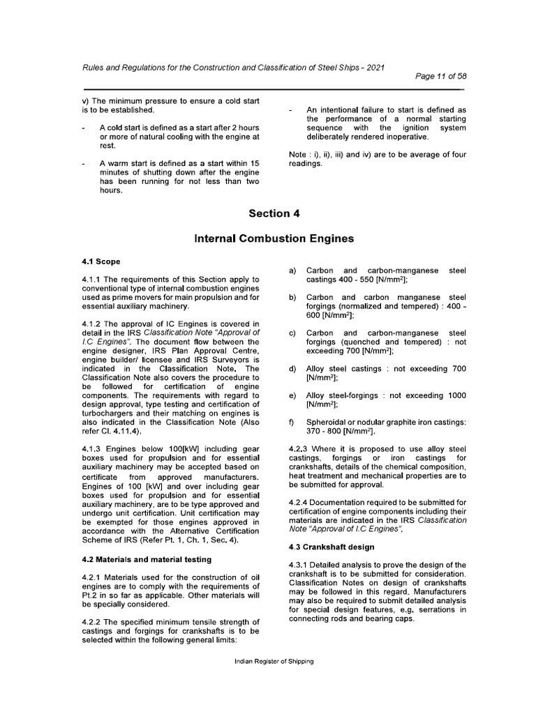 IRS Rules Extract Oil Engines PDF Engines Internal Combustion