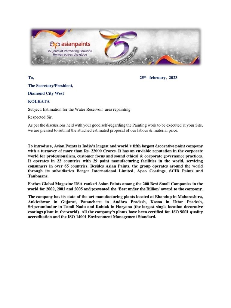 Daimond City West of Water Reserver Waterproofing Specification and