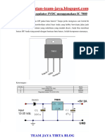 Rangkaian Regulator 5vdc Menggunakan Ic 7805