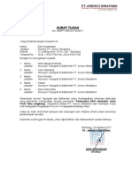 Surat Tugas Topografi & Bathimetriation