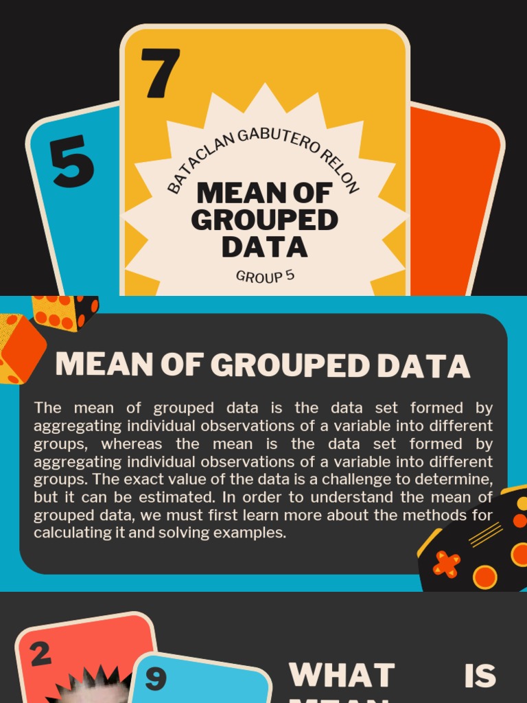 Mean Grouped Data Pdf Mean Data