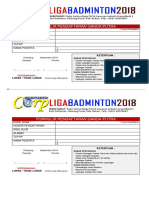 Formulir Pendaftaran Ganda Putra