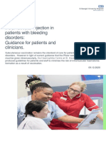 Intramuscular Injection in Patients With Bleeding Disorders Guidance For Patients and Clinicians