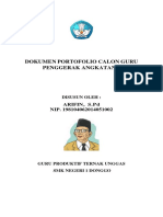 Dokumen Portofolio Calon Guru Penggerak Angkatan 4: Arifin, S. P D NIP. 198104062014051002