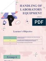 Handling Laboratory Equipments Grade-8 Research