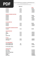 Consumable Pricelist 01202023