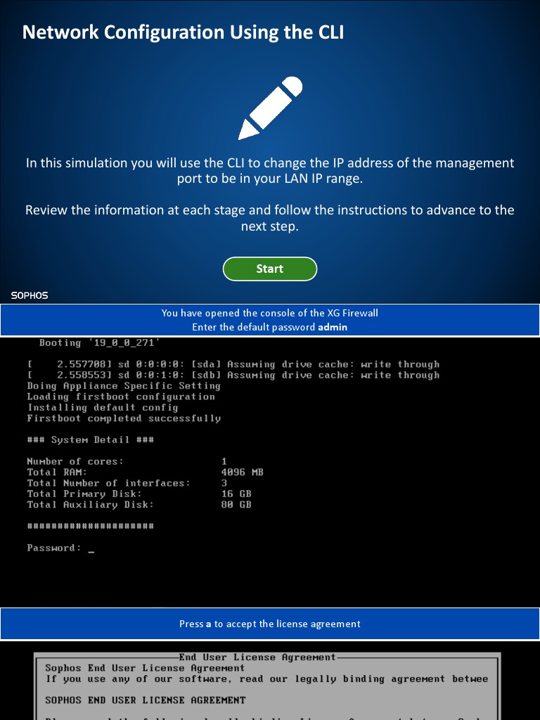 1.1 - Sophos Firewall Initial Setup Wizard | PDF