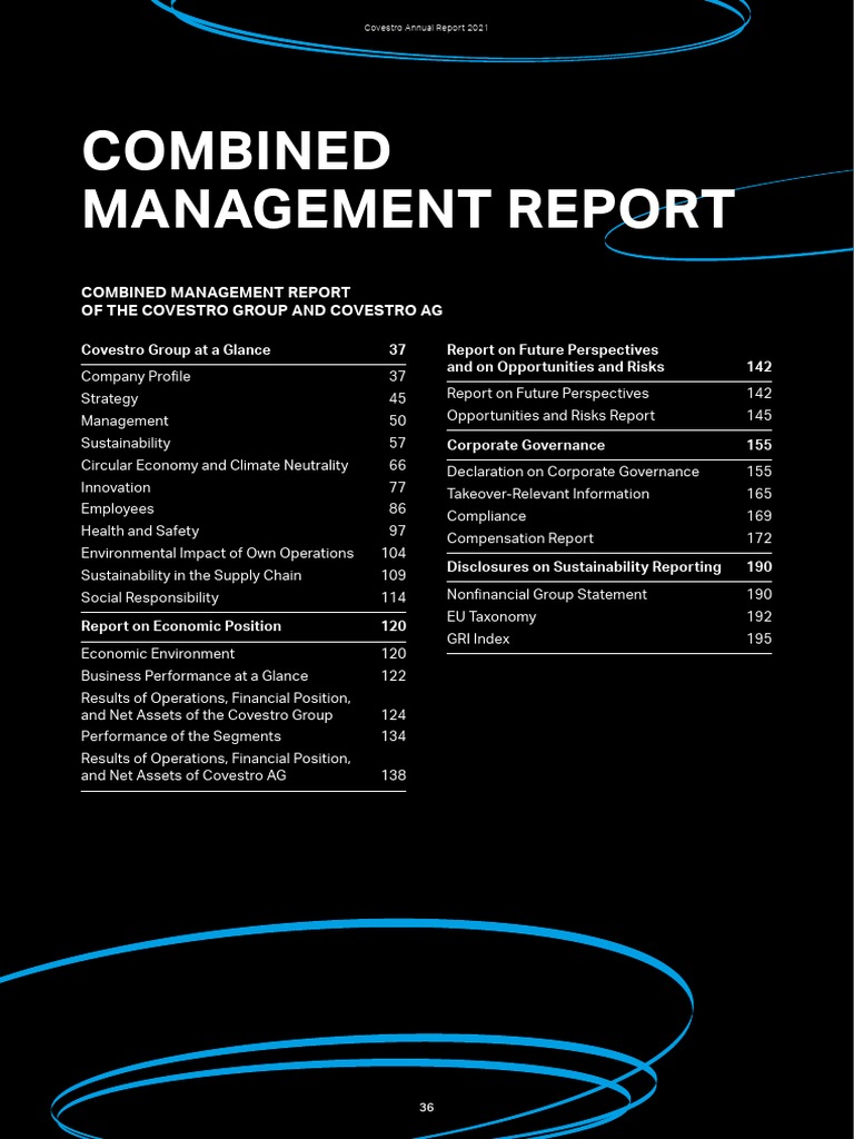 Covestro Combined Management Report | PDF | Strategic Management ...