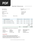 Sales Order Format