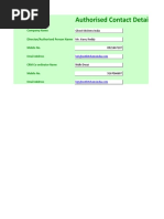 Customer Implementation Inputs