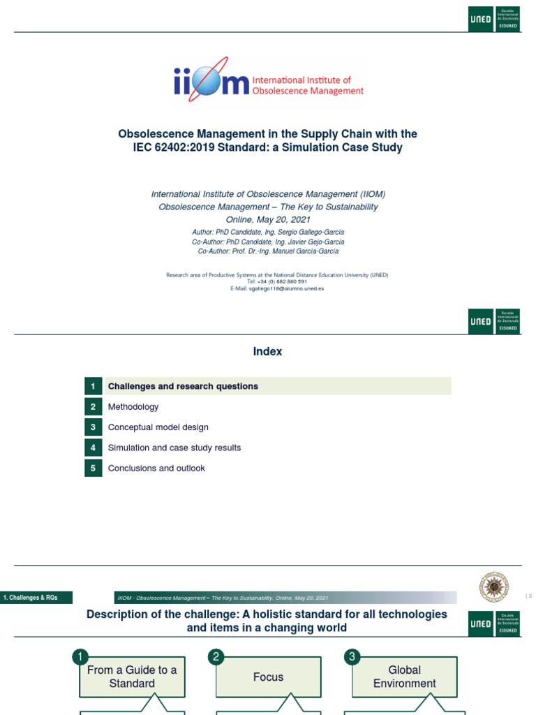 Obsolescence Management in The Supply Chain With The IEC 624022019