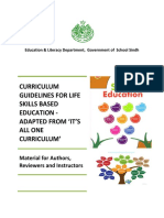LSBE Curriculum Framework, SELD, GoS