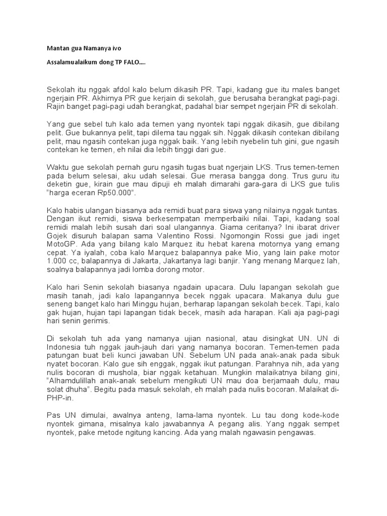 Materi Stand Up Komedi Pdf