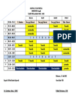 Jadwal Tatap Muka