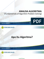 Pertemuan 2 - Analisa Algoritma (Fundamentals of Algorithm Problem Solving)