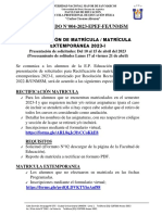 COMUNICADO N°004-2023-EPEF-FE-UNMSM-rectificación y Matricula Extemporanea 2023-I