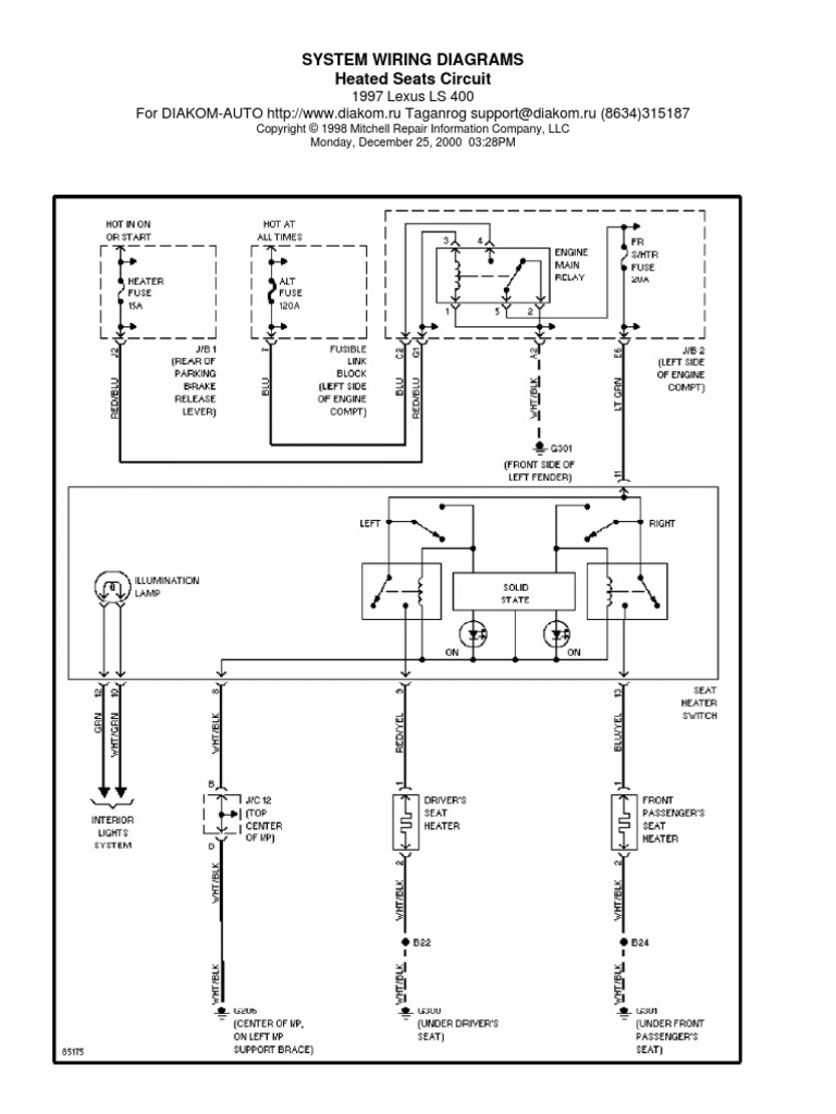Heated Seats Circuit PDF