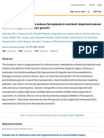 Ultrasmall Nanoparticles Induce Ferroptosis in Nutrient-Deprived Cancer Cells and Suppress Tumour Growth Nature Nanotechnology