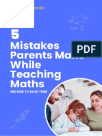 5 Mistakes Parents Make While Teaching Math