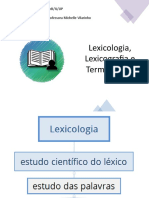Lexicologia Lexicografia Terminologia