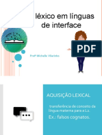 O Léxico em Línguas de Interface