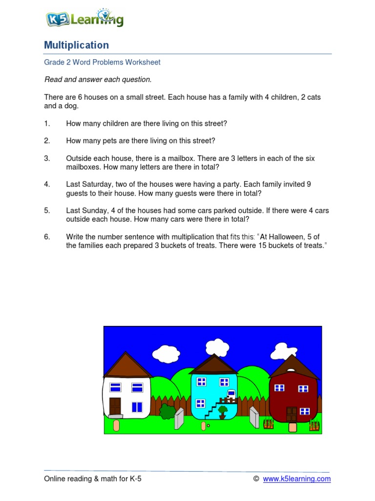 Grade 2 Multiplication Word Problems b | PDF
