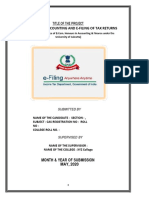 E Filing Project