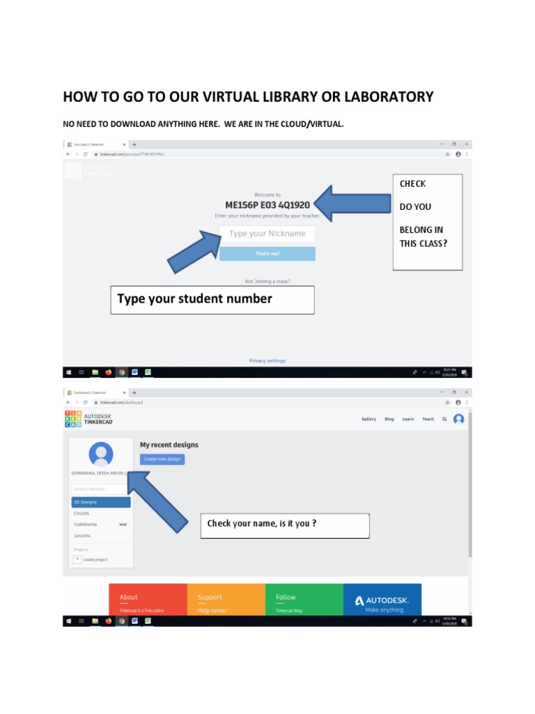 Virtual Laboratory Instructions PDF