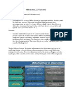 Chlorination and Ozonation Report