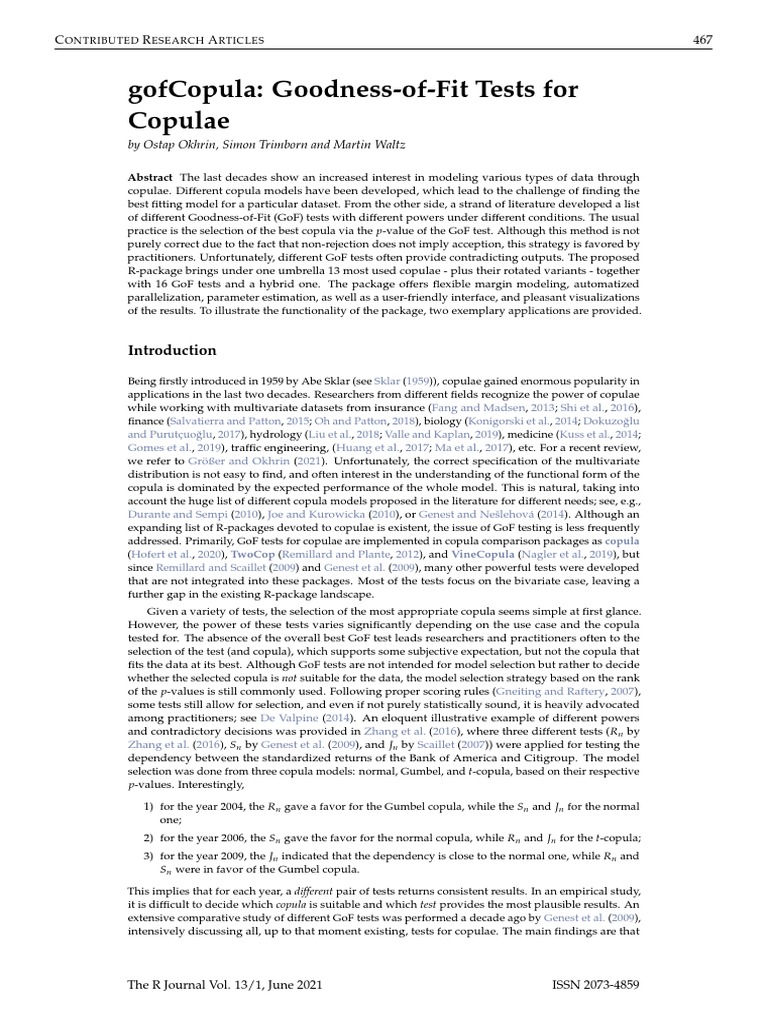 RJ 2021 060 PDF Bootstrapping (Statistics) P Value