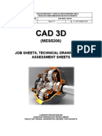 Jobsheet Cad 3d Untuk d3 Teknik Mesin