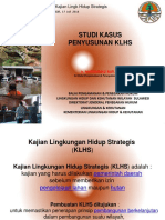 KLHS-studi Kasus Penyusunan Klhs