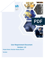 User Requirements Document