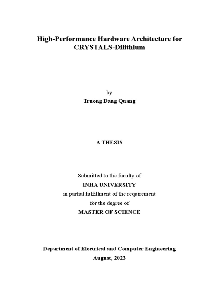 Thesis Pdf Cryptography Applied Mathematics