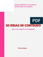50 Ideias de Conteúdos