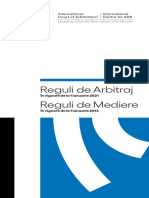 Icc 2021 Arbitration Rules 2014 Mediation Rules Romanian Version